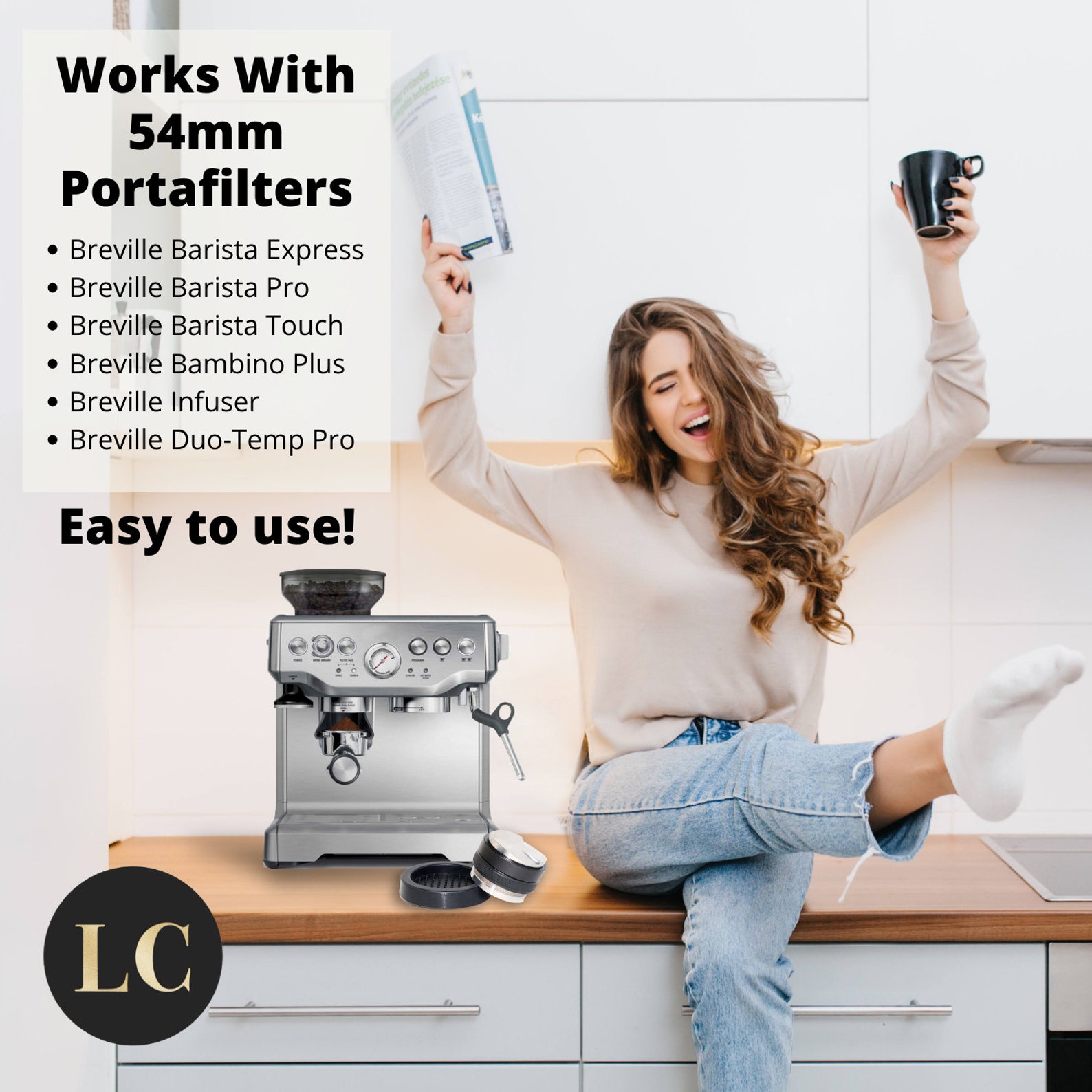 LAVISH COFFEE 53mm Coffee Distributor and Tamper Includes Etsy