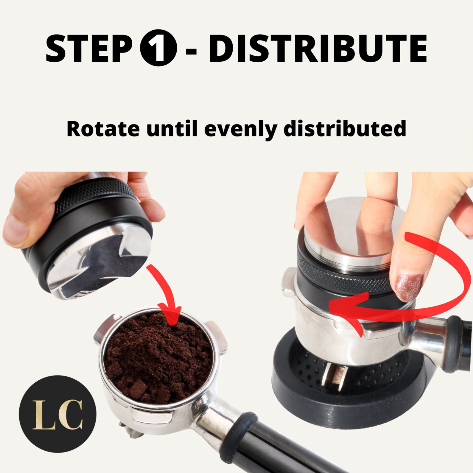 LAVISH COFFEE 53mm Coffee Distributor and Tamper Includes Etsy