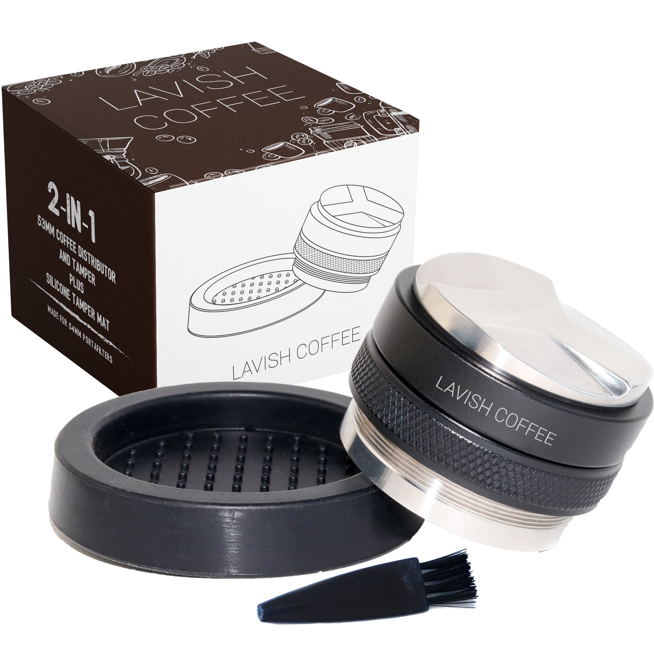 LAVISH COFFEE 53mm Coffee Distributor and Tamper Includes Etsy