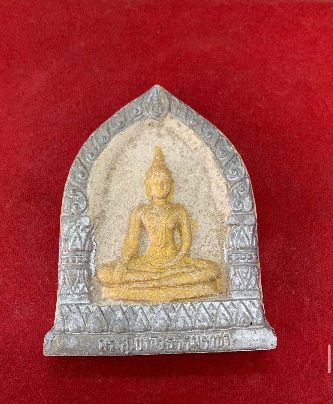 Vintage Buddha Clay Sculpture / Thai Amulet Etsy