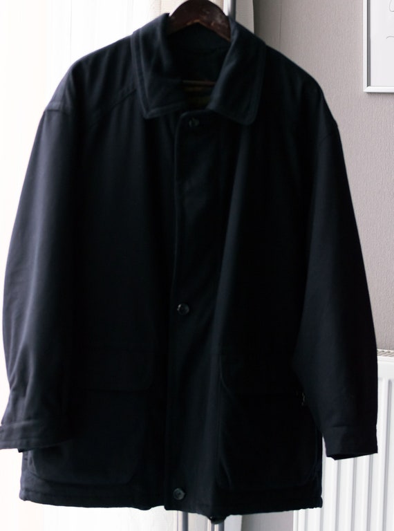 Vintage Mens Coat BUGATTI Size L Wool 
