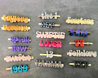 TS Custom Resin Hair Clips