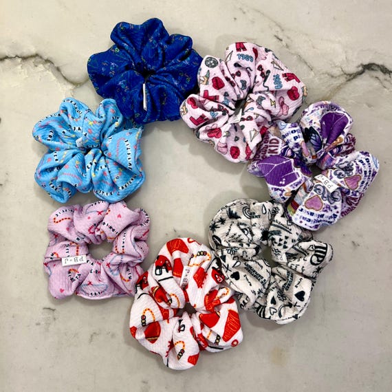 TS Scrunchies - Karma - Taylor - Eras - 1989 - Faux Leather - Kansas City - TTPD - Football - Friendship Bracelet - Reputation
