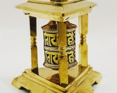 Stupa Prayer Wheel for Meditation, Relaxation and Mindfulness Zen Table Accessories