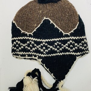 Himalayan Woolen Cap 100% Nepali Wool w Fleece/ Hand knitted | Etsy