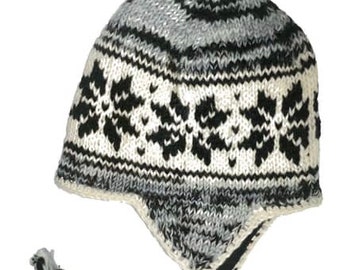 Multicolor - Kumaun Hand Knitted Acrylic Woolen Sherpa Cap