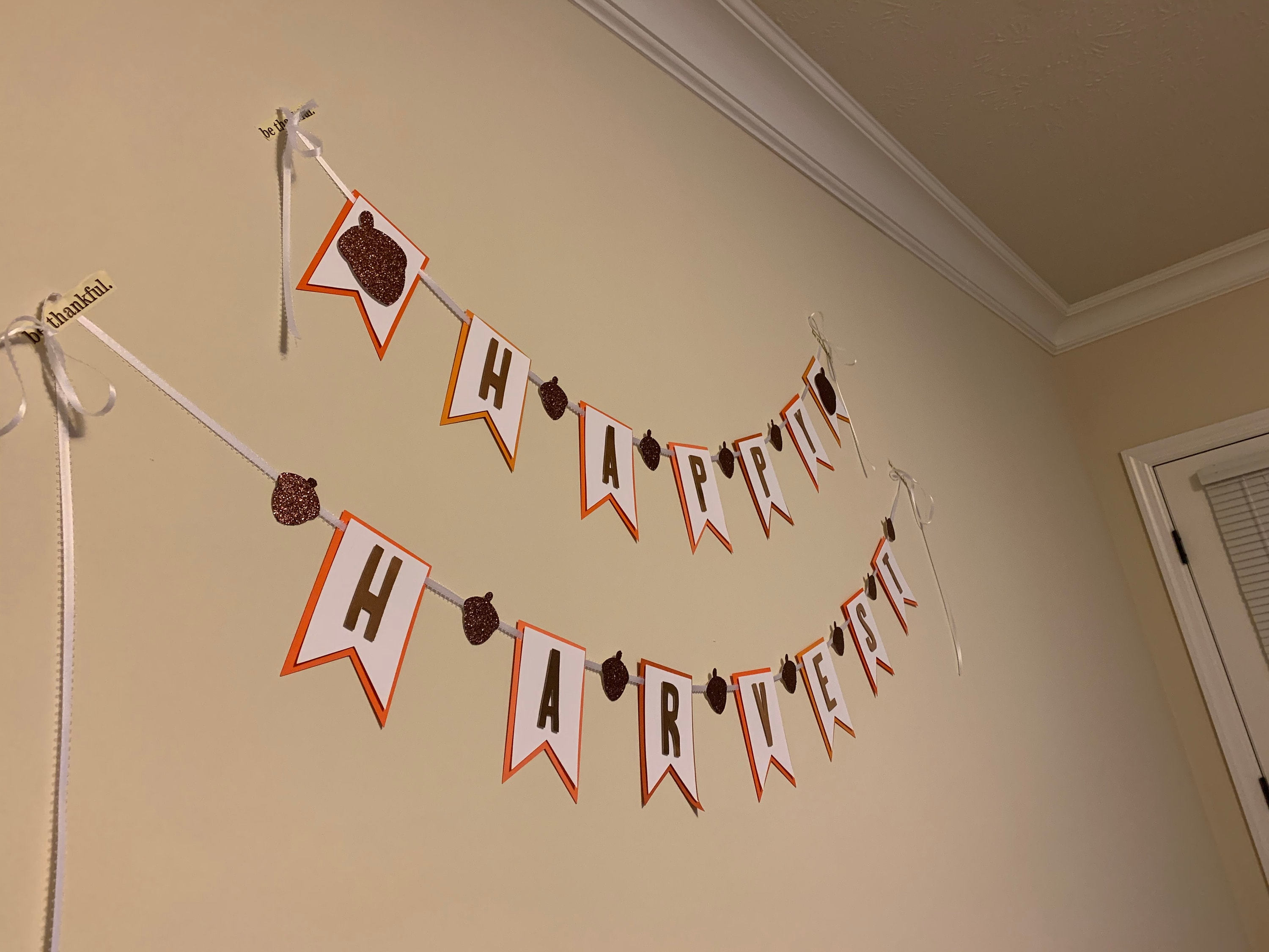 Happy Harvest Banner - Etsy