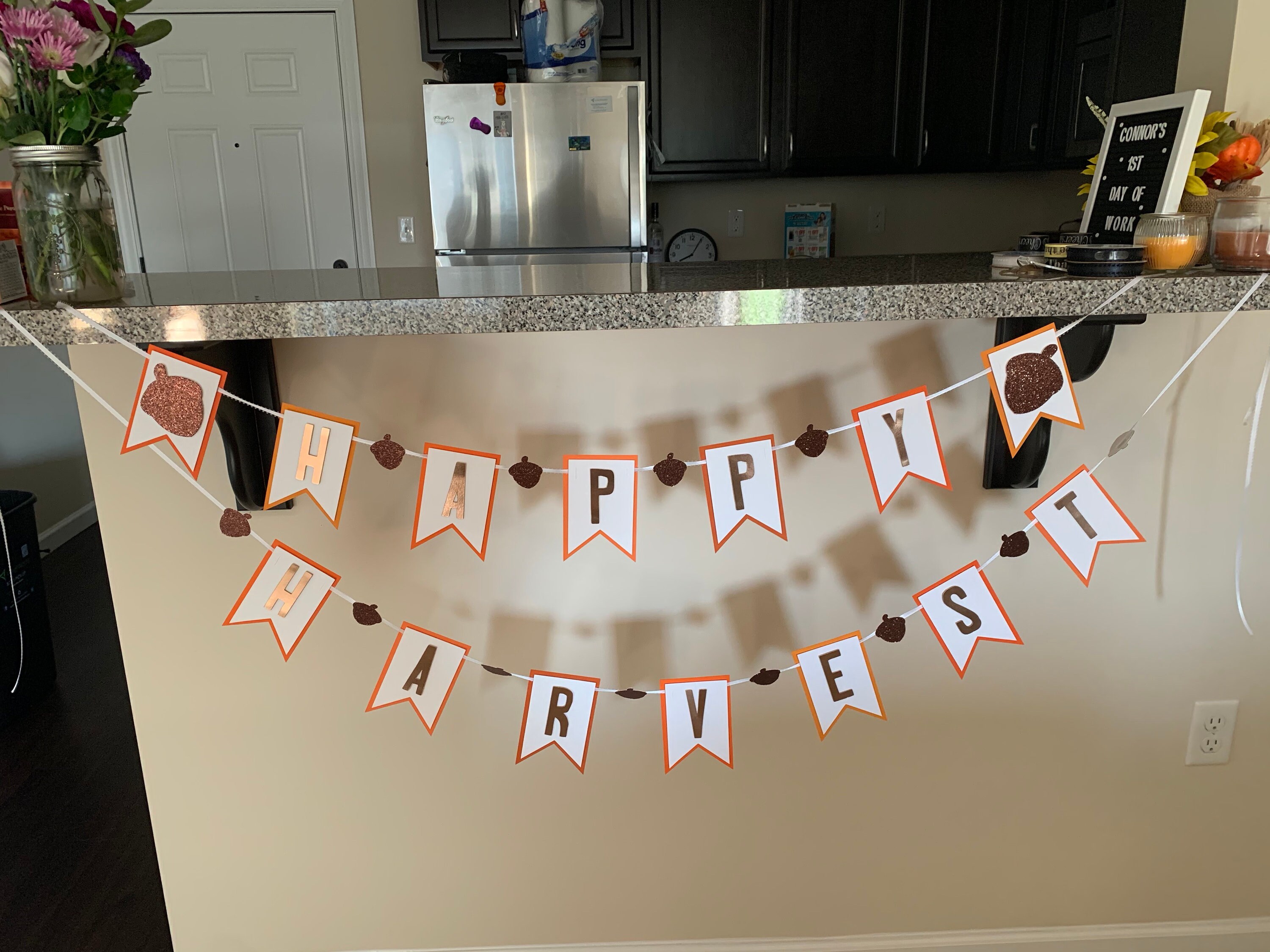 Happy Harvest Banner - Etsy