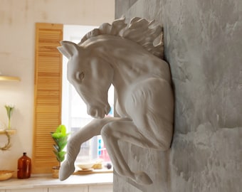 【REALHORSE】馬 壁掛けオブジェ　Horse Head Statue Ⅰ Amazon.co.jp: REALHORSE馬 壁掛けオブジェ Horse Head Statue