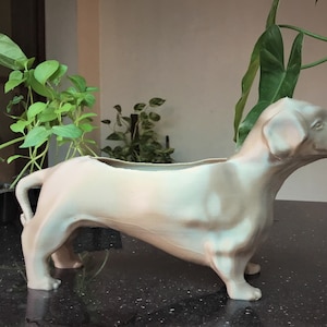 Übertopf für Dackel, Übertopf für Hunde, Übertopf für Hunde, Dackel Pflanzgefäß, Übertopf für Hundeliebhaber, Dackel und Töpfe, Boden & Teppiche