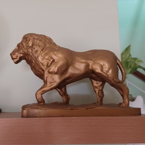 Lion statue for decor, lion home decor, art and collectibles, home and living, collectibles, figurines and knick knacks,
