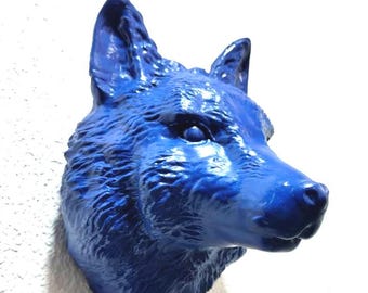 Fox head, wall art, decor, wall mount, head taxidermy, bear decor, bear wall art, 3d jungle animal heads