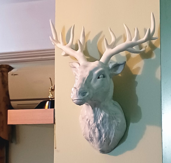 Wall Mounted Deer Head Faux Taxidermy for Home Decor - Etsy