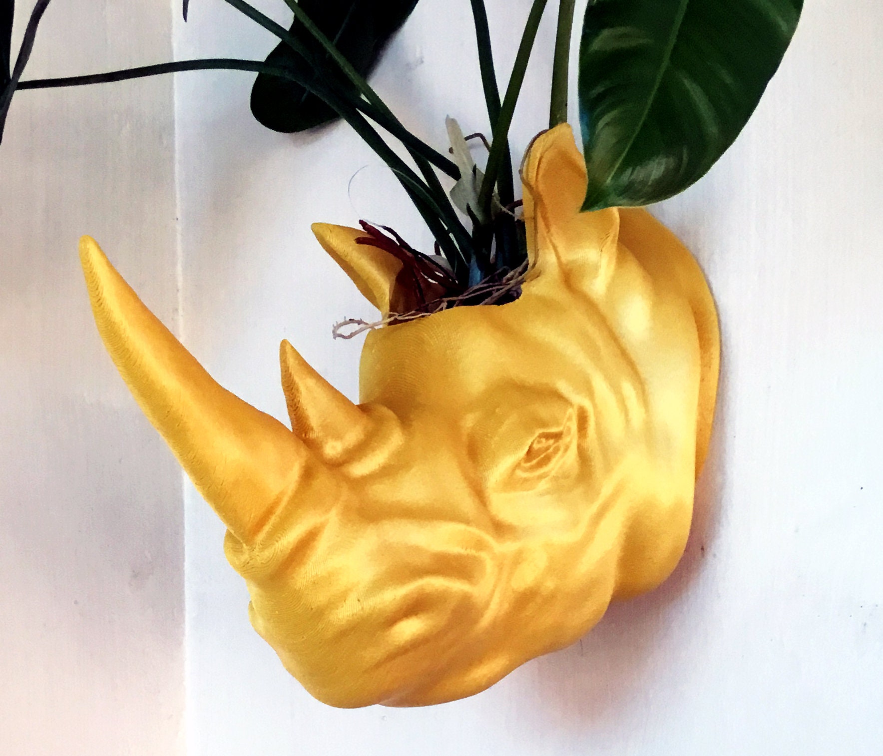 Rhino Head Planter Handmade Planter Home And Living outdoor And Rhino Head Planter Handmade Planter Home And Living outdoor And