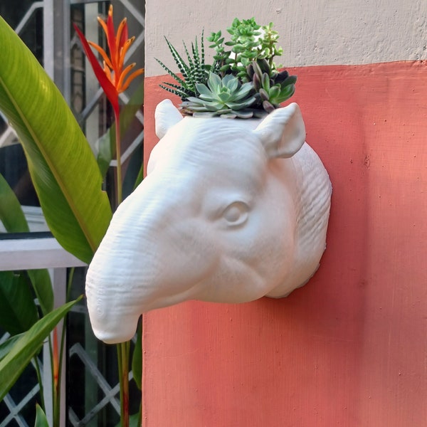 Deer Head Planter Etsy