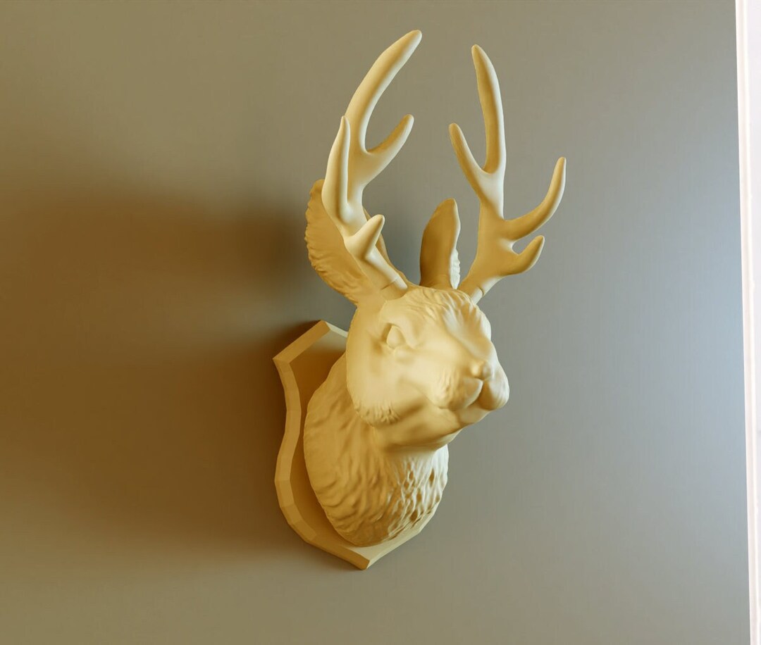 Wall Mounted Jackalope Head, Jackalope Wall Art Etsy
