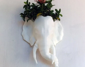 Indian elephant wall planter/ Handmade wall Planter /home and living/outdoor and gardening/indoor planters and pots, wall planter, plant pot