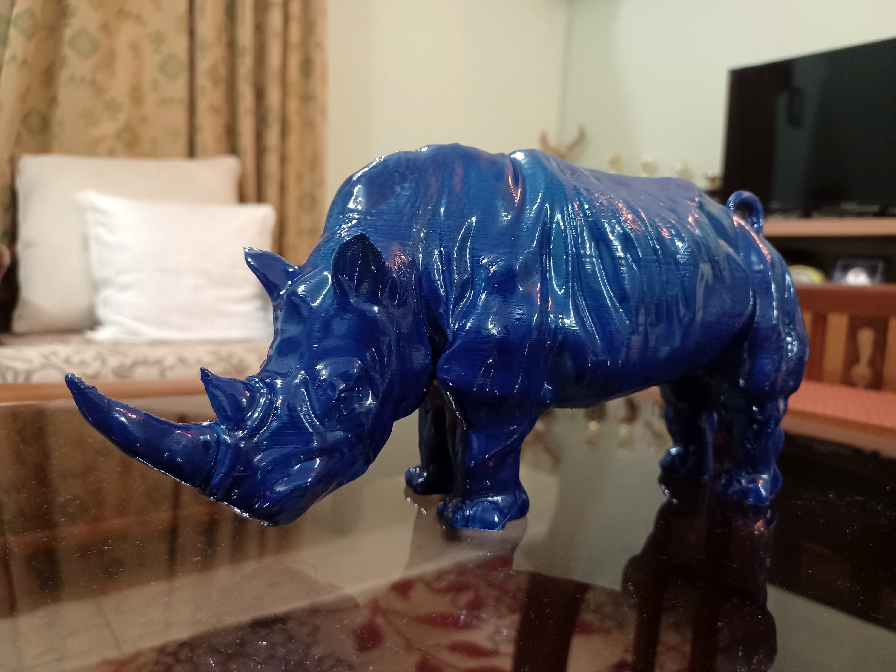 装飾用のサイの像、サイのホームデコレーション、アートとコレクターズ