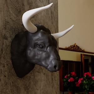 spanish Bull head wall mount farm and home decor