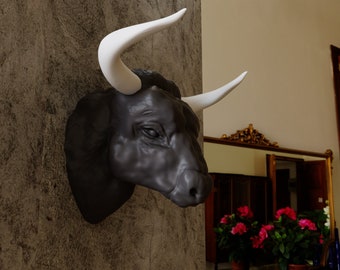 spanish Bull head wall mount farm and home decor