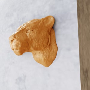 Lioness Head Wall Mount of variable sizes from 8 to 12 inches,3d jungle animal heads