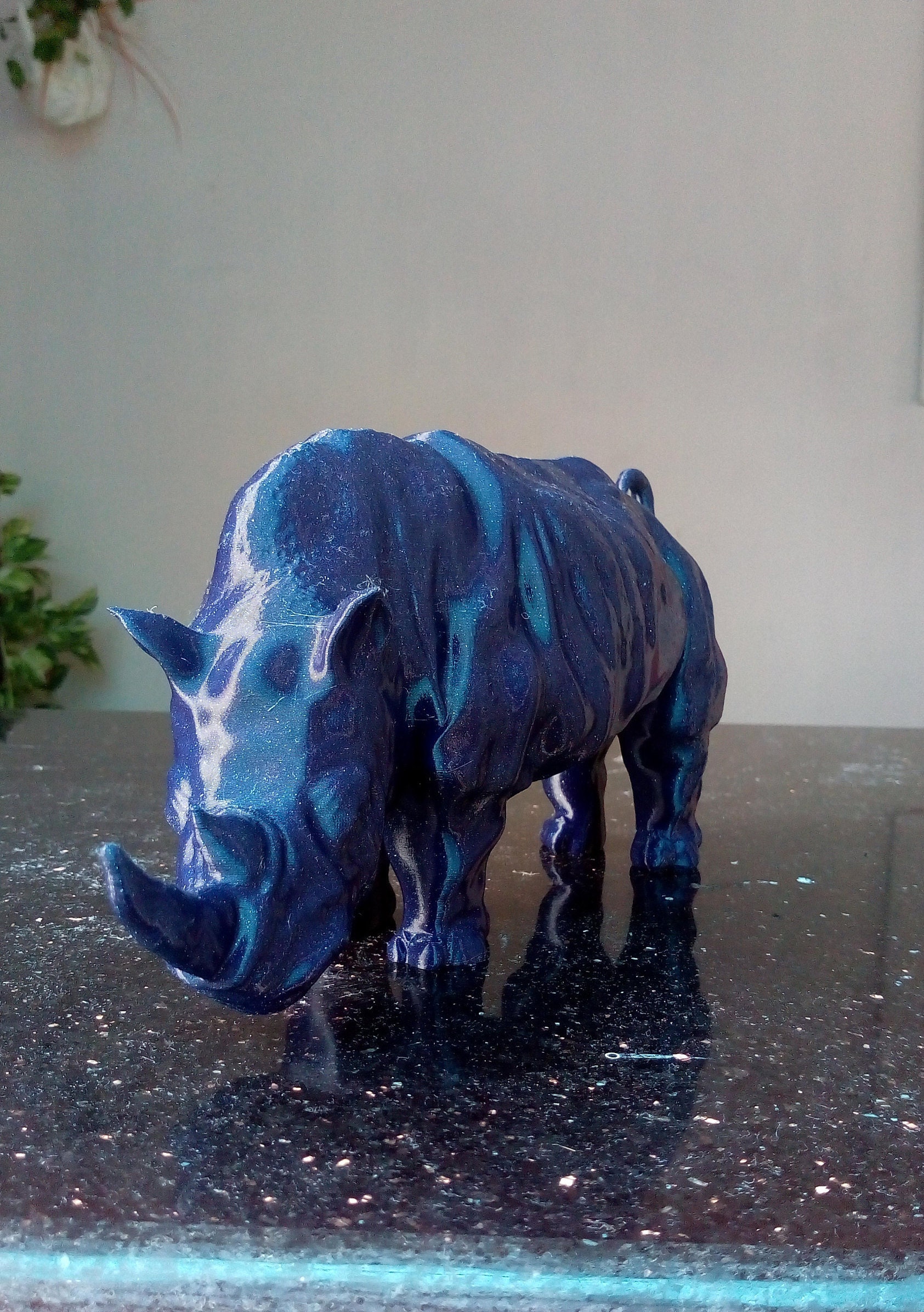 装飾用のサイの像、サイのホームデコレーション、アートとコレクターズ