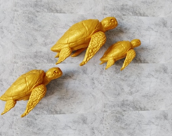 swimming pose Turtle head wall mount, decor, head taxidermy, decor, wall art, 3d jungle animal heads