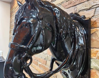 Horse head with bridle ,Wall Mounted Large Detailed Horse Head Modern Decor, home & living, wall decor, horse head, wall hangings,