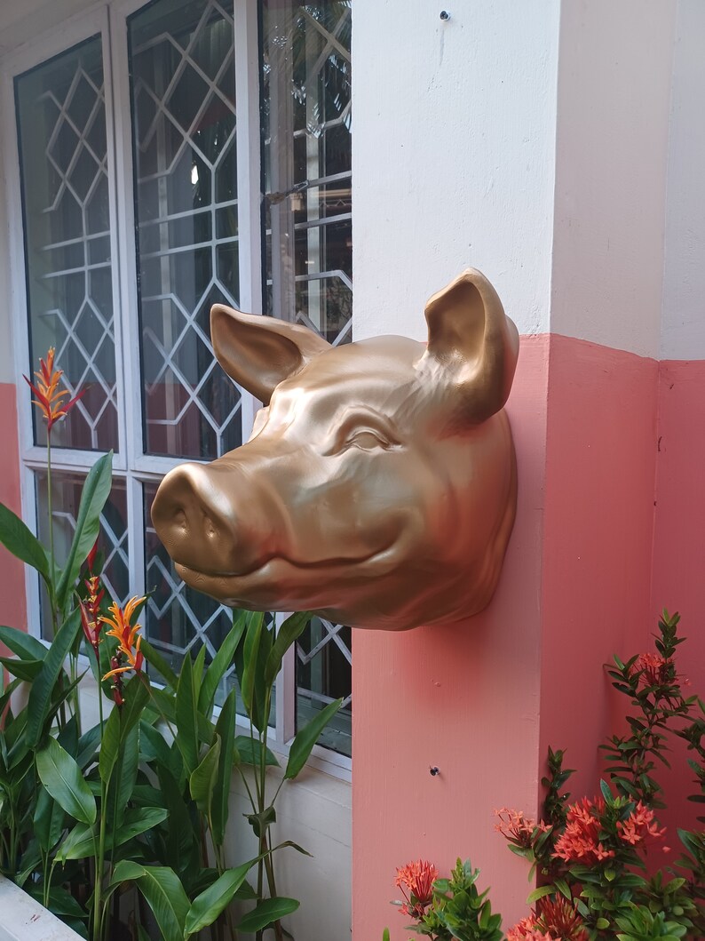 AspireTree Pig Head Wall Mount - Thumbnail 2