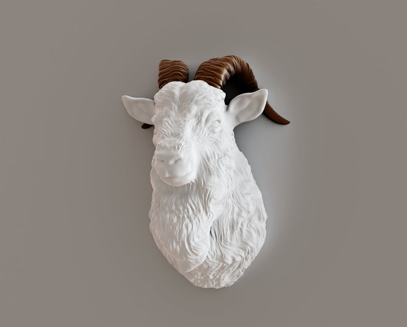 Goat Head Wall Mount Farm Decor Farm Animal Decor Etsy