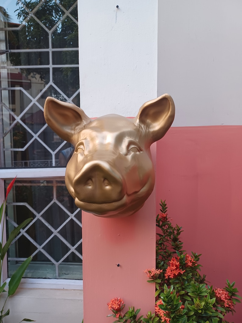 AspireTree Pig Head Wall Mount - Thumbnail 5