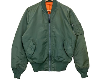 Pick!! Vintage 9s Alpha Industries Reversible Bomber Jacket Alpha