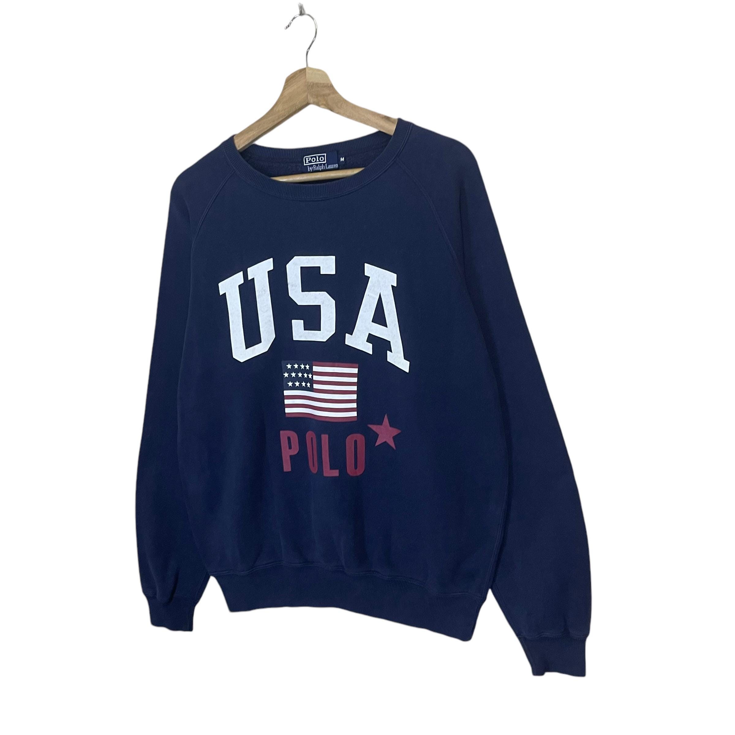 PICK!! Vintage 90s Ralph Lauren Polo Usa Crewneck Sweatshirt Polo