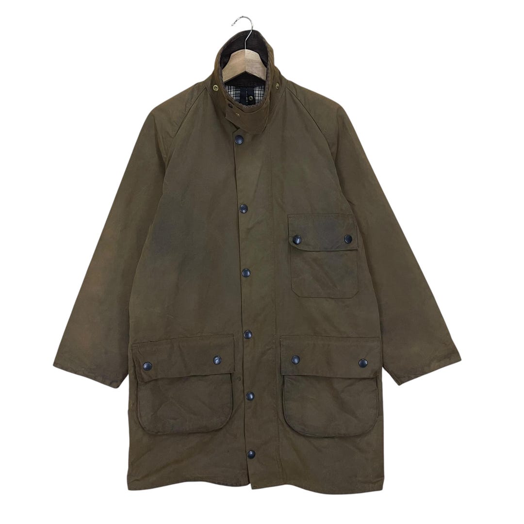 ICONIC!! Vintage 90s Barbour Solway Zipper Wax Jacket