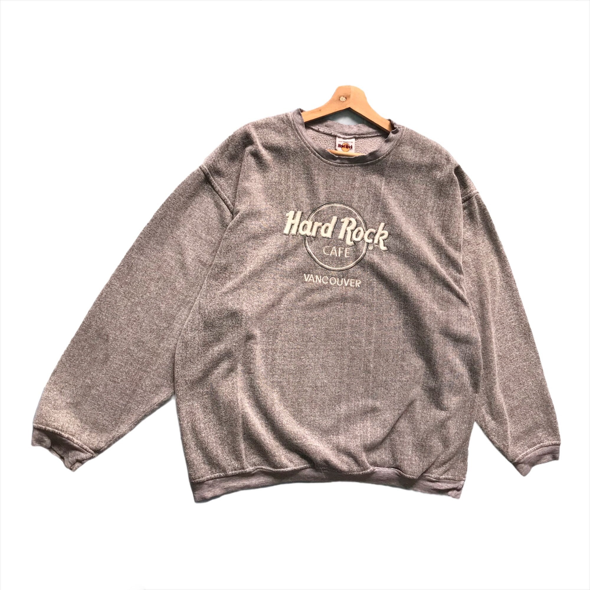 Pick Vintage Hard Rock Cafe Vancouver Crewneck Sweatshirt - Etsy