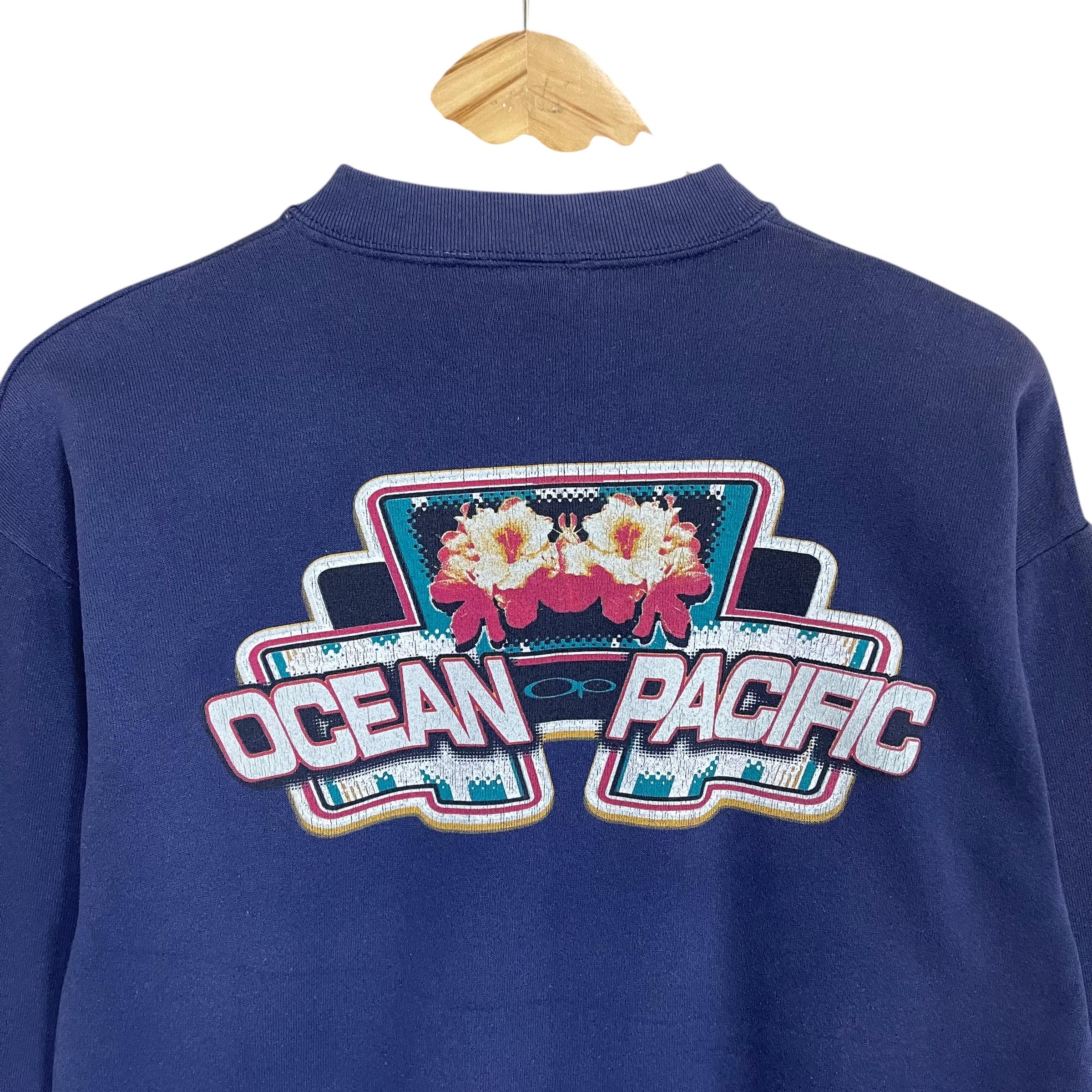 PICK!! Vintage 90s Ocean Pacific Surf Crewneck Sweatshirt Ocean