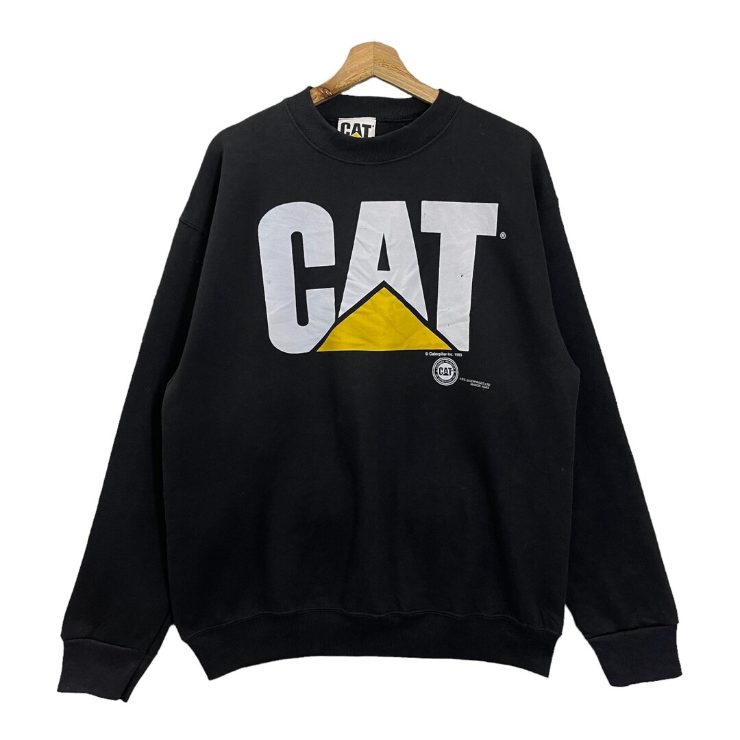 Pick Vintage 90s Caterpillar Crewneck Sweatshirt CAT Sweater Etsy