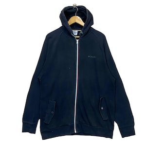 Pick!! Vintage Columbia Zipper Hoodie Columbia Sweater Columbia Outdoor Small Logo Fullzip Hoodie Size L
