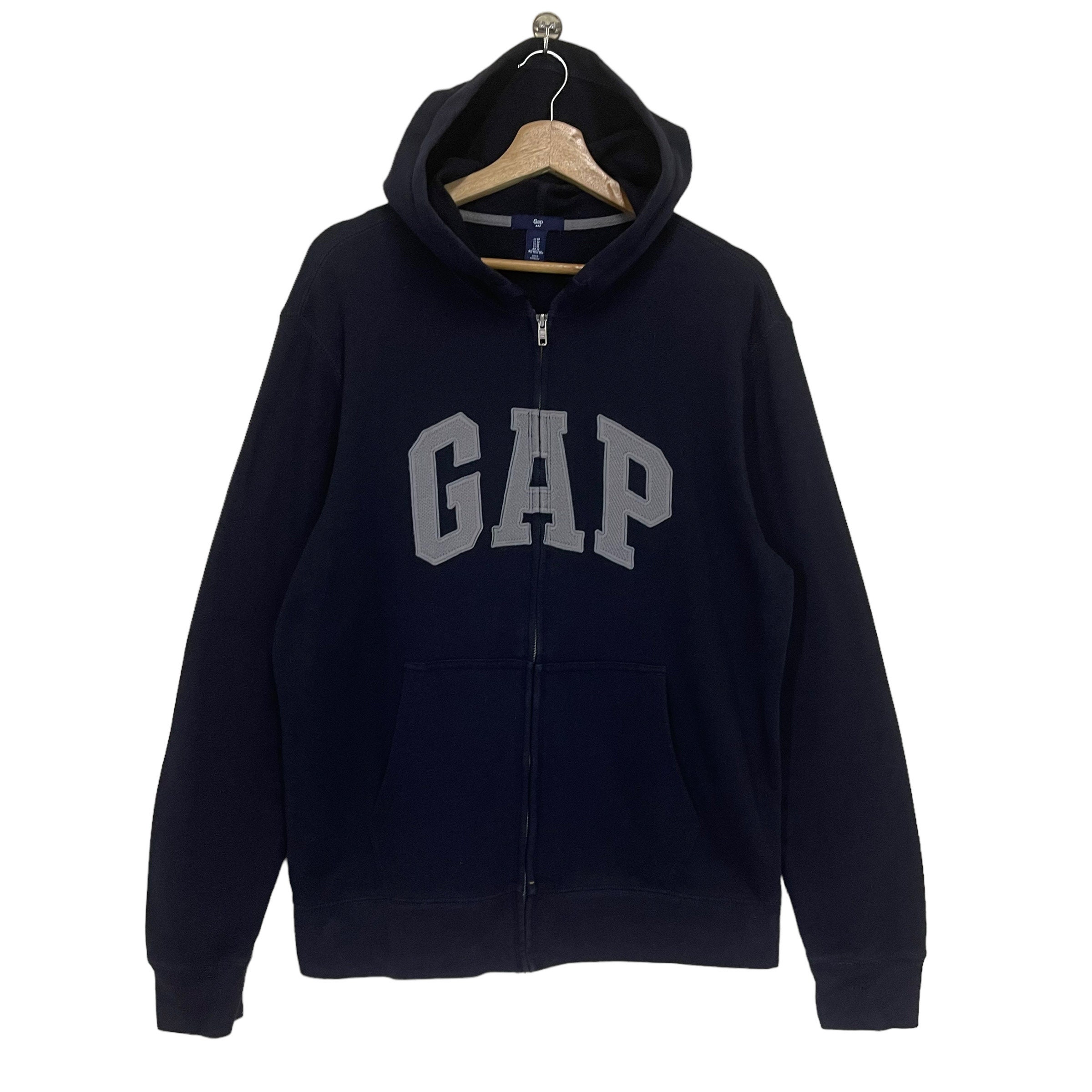 トップス GAP big logo zip hoodie size M Pick!! GAP Big Logo Zipper Hoodie Gap Sweater Gap Hoodies