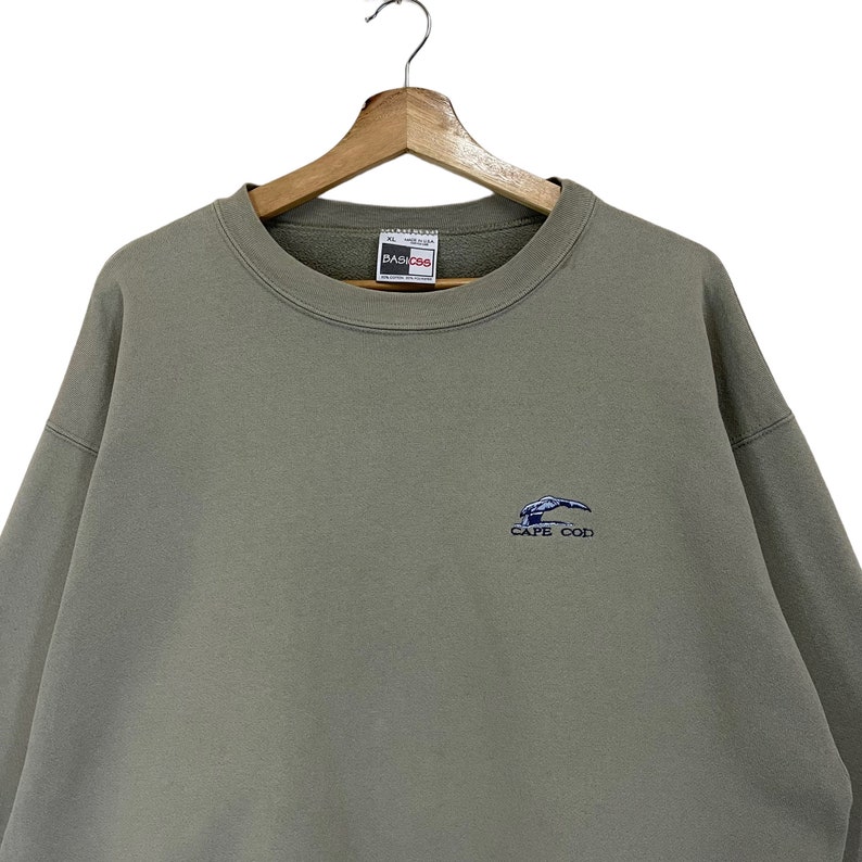 Choisissez Sweat-shirt ras du cou Cape Cod vintage des années 90 Pull cape Cod avec petit logo brodé Sweat-shirt ras du cou taille L image 4