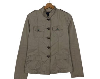 Vintage 90s Marithe Francois Girbaud chaqueta Marithe Francois Girbaud botón chaqueta de algodón tamaño pequeño