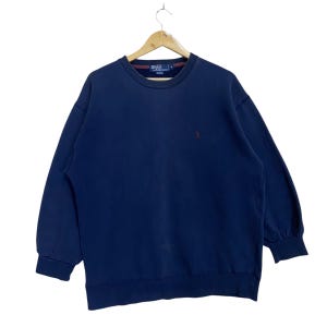 PICK!! Vintage 90s Polo Ralph Lauren Small Pony Crewneck Sweatshirt Polo Ralph Lauren Small Pony Crewneck Sweatshirt Baggy Size M