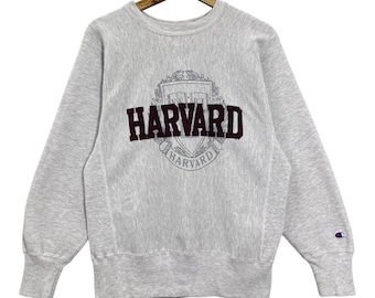 Vintage 90s Harvard University Champion Reverse Weave Logo