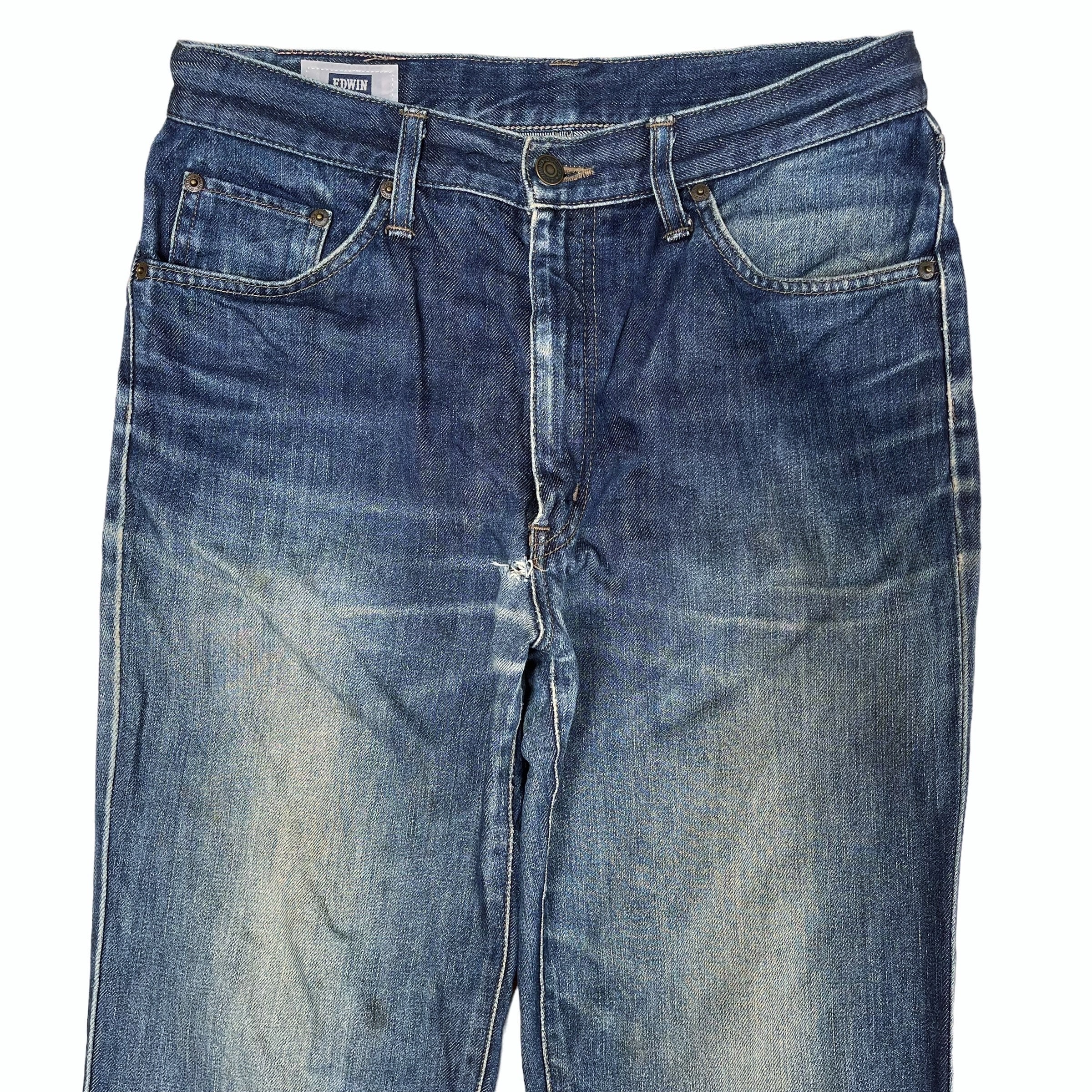 PICK!! Vintage Edwin 402 Distressed Denim Jeans Edwin 402 Denim