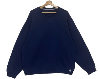 Vintage 80's Russell Athletic USA Made Solid RED Crewneck