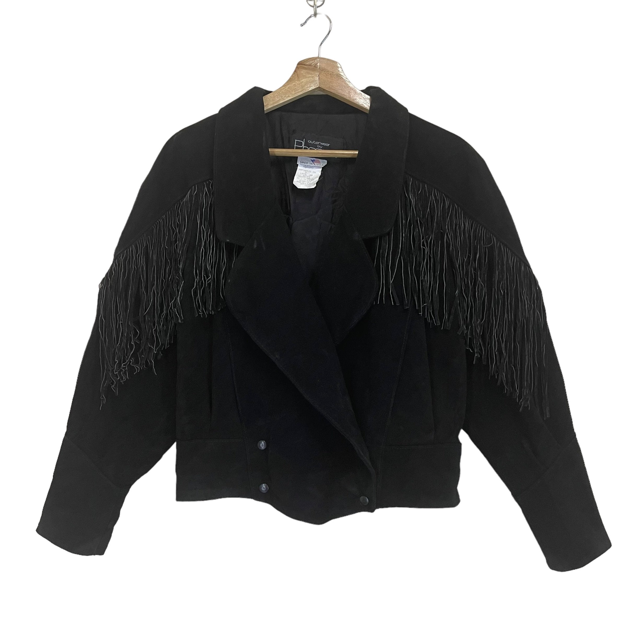 Vintage 90's Outerwear by Phoenix Fringe Suede Leather Vintage 90's Outerwear by Phoenix Fringe Suede Leather