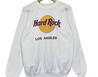 Vintage 80s Hard Rock Cafe Los Angeles Crewneck Sweatshirt Hard Rock Cafe Sweater Hard Rock Cafe Los Angeles Big Logo Sweatshirt Size M