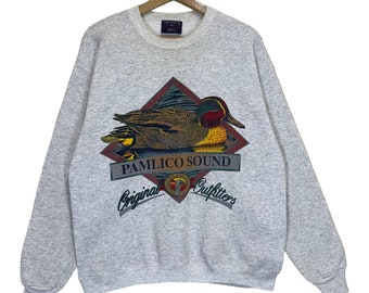 Pick!! Vintage 90s Pamlico Sound by Coleman Sportsware Crewneck Sweatshirt Pamlico Sound Lagoon In North Carolina Sweatshirt Size M