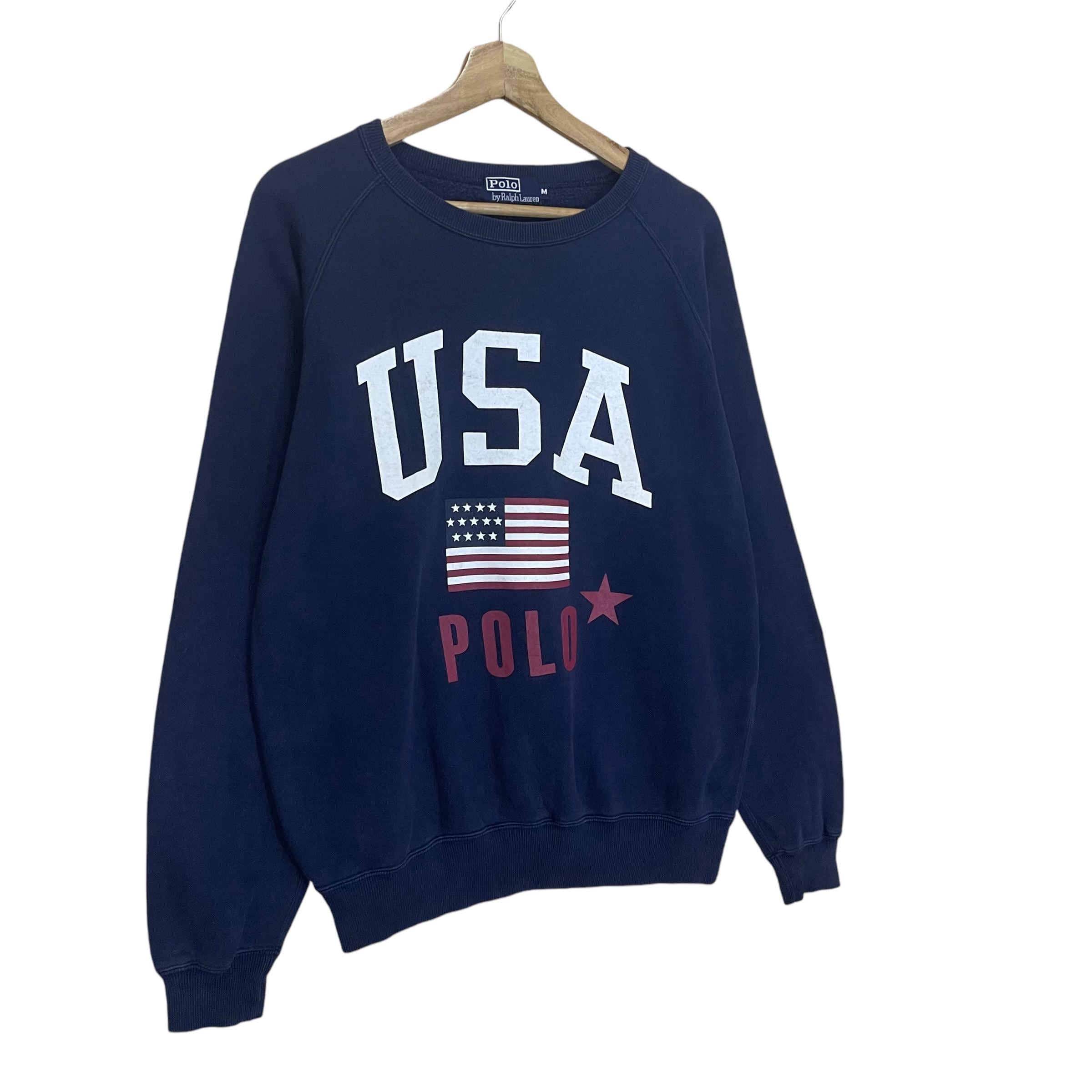 PICK!! Vintage 90s Ralph Lauren Polo Usa Crewneck Sweatshirt Polo