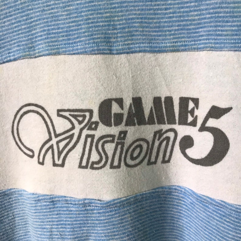 Pick! Vintage 90s Games Vision 5 Crewneck Sweatshirt Games Vision 5 Sweater Games Vision 5 Spellout Sweatshirt Size L